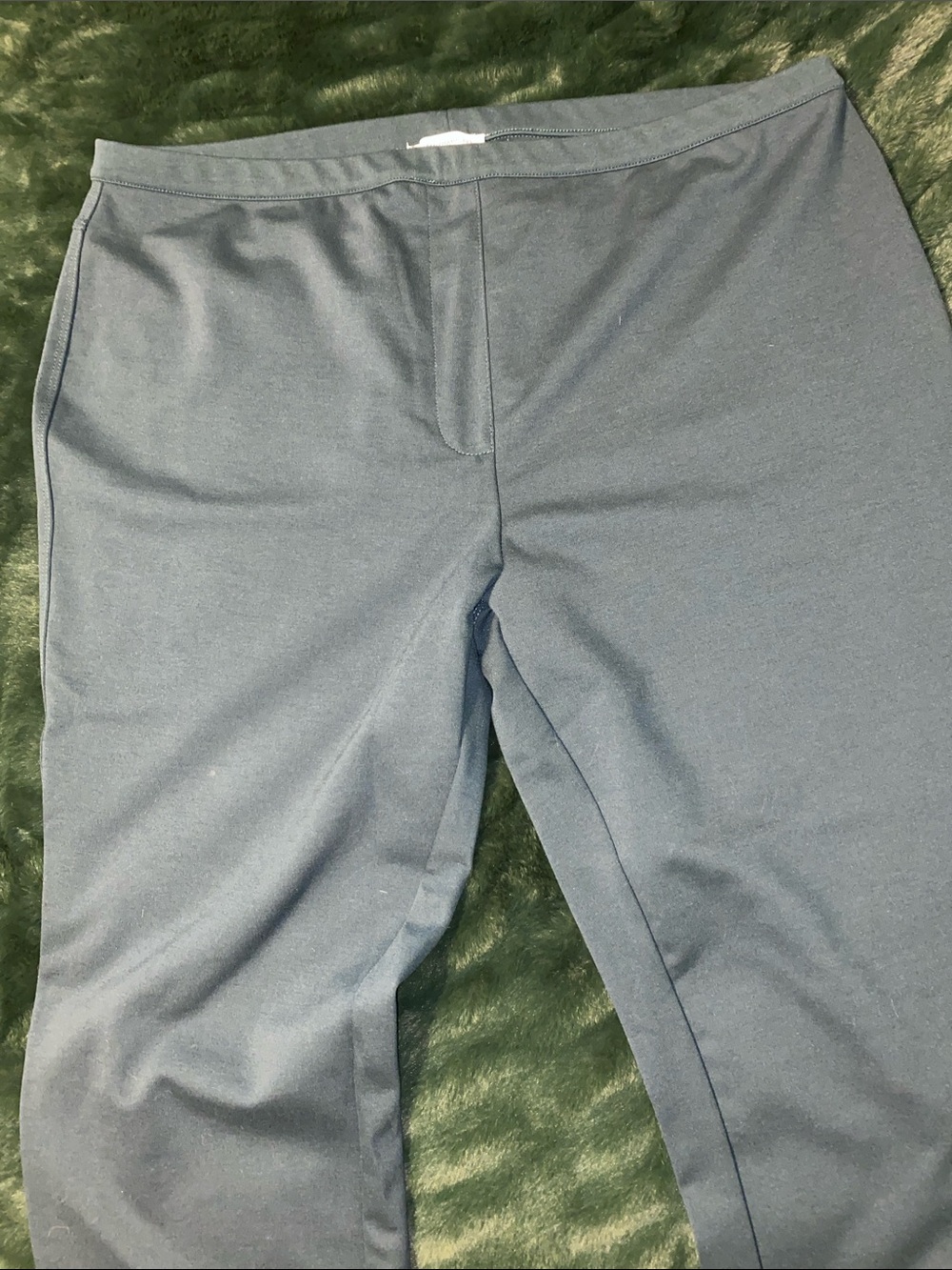 Stretch Knit Ponte Pants in Teal